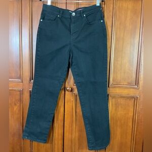 Style & Co Jeans Solid Black Size 10S Womens Natural Fit High Rise 30” W 27” Ins